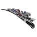 minkissy clips Metal rhinestone hair barrette crocodile skin alligator hair clip Miss