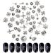 Chrome Hearts Cross Nail Charm Metal Punk Rivet Nail Art Decoration (2 Pack) - Buy Online on SooperMarket.com
