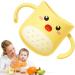 Children's Dinosaur Bathroom Cup | Zorq Yellow Double Handle Toothbrush Accessory for Kids - Buy Online on SooperMarket.com
