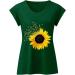 Short Sleeve T Shirts Clothing Woman T-Shirt Casual Black Clothing Top Women's Floral Pattern for Women Crop Tops Shirt Shirts Top Women's Summer Tank Top 5-green XL - Buy Online on SooperMarket.com