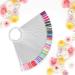 100 PCS Transparent Nail Swatches Sticks Fan-shaped Polish Display Board for Nail Art Tips Practice - Buy Online on SooperMarket.com