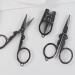 Buy Foldable Stainless Steel Eyebrow Scissors & Nose Hair Trimmer - Perfect Beauty Tool for Beard Mustache & Eyelash Care | International Shipping - Buy Online on SooperMarket.com