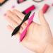 NUOMI 2 Pack Stainless Steel Eyebrow Tweezers with Slant/Pointed Tips - Pink and Black - Makeup Tools for Facial Hair Removal - Buy Online on SooperMarket.com