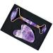 Amethyst Rough Face Care Massage Tool Set | Gua Sha & Roller | Natural Jade Massager for Facial & Body Beauty Detox - Buy Online on SooperMarket.com