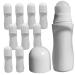 Sunscreen Applicator for Kids Adults 10Pcs 50ml Sunscreen Roller Applicator Refillable Portable Empty Curved Sunblock Applicator for Beach Seaside Travel Sunscreen Roller Applicator