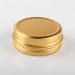 Zeoabsy 100 Pcs 60ml Gold Aluminum Tin Cans with Screw Cap & Viewing Window for DIY Ointments Candles Cosmetics & Shaving Soap - Perfect for International Shipping - Buy Online on SooperMarket.com