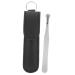 NOLITOY Nose Hair Clip Mens Grooming Trimmer Beard Trimming Grooming Nose Hair Men Trimmer Men Grooming Trimmer Eyelashes Pu Stainless Steel Push Type Man