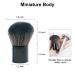 Portable Mini Shaving Brush with PU Pouch - Travel-Friendly Brush for Fast Lathering - Durable Synthetic Fibers - Anti-Rust Handle - Handy Carry Pouch - Buy Online on SooperMarket.com