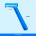 AIESI Disposable Razors - 2 Blades Non-Sterile (Pack of 100) | Ideal for Travel & Personal Care International Shipping Available - Buy Online on SooperMarket.com