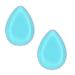 2 x silicone make-up sponge transparent applicator and blender washable cosmetics beauty tool beauty blender facial make-up applicator aqua