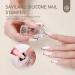 Saviland French Tip Nail Stamper Kit with Black+White Stamping Gel Polish - DIY French Manicure Set - Buy Online on SooperMarket.com