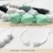 2 Pack Silicone Baby Teething Necklace Set for Mom - Sensory Chew Necklaces for Kids - Teether Toys for Boys and Girls - Reduce Anxiety - Nursing Necklace - Buy Online on SooperMarket.com