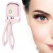 Heated Eyelash Curler USB Rechargeable Electric Eyelash Curler Quick Pre-Heat Natural Curl Long Lasting Pink