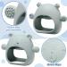 3 Pack Baby Teether Teething Toys for Babies 0-6 Months - Bear Silicone Anti Dropping Hand Teether Pacifiers - Blue Caramel Green - Buy Online on SooperMarket.com
