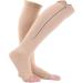Calves Compression Stockings for Men & Women | Fipelo Compression Socks for Varicose Veins Relief | Breathable Elastic Foot Sleeves (XXL Skin Color) - Buy Online on SooperMarket.com