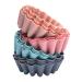 12 Pcs Silicone Muffin Cup Silicone Molds Reusable Cupcake Liners Reusable Baking Molds Delicate 7.5X6.3CM Assorted Color
