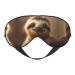SSIMOO Adorable Sloth Sleep Mask-Adjustable Breathable Fashionable Eye Mask for A Comfortable Sleep Experience Black