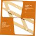 KALLORY 3 Pcs Second Generation Scale Metal Dies Printable Eyebrow Stencils Eyebrow Drawing Tool Make up 25x5x0.6cmx3pcs Goldenx3pcs - Buy Online on SooperMarket.com