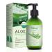 Organic Aloe Vera Gel 17oz for Face and Body & Hair 99.75% Organic and 100% Pure Aloe Vera Made within 12 Hours of Harvest Aloe Vera For Deep Moisturizes and Sunburn Relief
