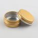 Zeoabsy 24 Pieces 10ml Gold Aluminum Empty Doses - Screw Lid Round Tins for Cosmetics Candles & Ointments - Includes 6 Spatulas - Buy Online on SooperMarket.com