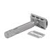 Rockwell 6S Adjustable Safety Razor - Premium Stainless Steel Grey | 1 Piece Pack for Perfect Shaving Experience - Buy Online on SooperMarket.com