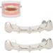 Party Teeth Brace Compatible Fashionable Hip Hop Brace Brass for Party for Halloween for Music Concerts(Silver) - Buy Online on SooperMarket.com