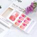 Spring Flower Press on Nails - Medium Square Glossy Fake Nails with Colorful Daisy Pattern - 24Pcs Full Cover Stick on Nails for Nail Art Decorations - Buy Online on SooperMarket.com