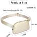 Joysoda 40 Inch Adjustable Fanny Pack Belt Bag - Unisex Beige Belt Bag for On-the-Go Style - Buy Online on SooperMarket.com