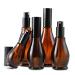 Empty Refillable Amber Glass Spray Bottles 100ml - Black Atomizer & Dust Cap for Cosmetics Perfumes & Essential Oils | International Shipping - Buy Online on SooperMarket.com