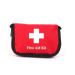 Jipemtra Red First Aid Bag Empty Travel Rescue Pouch Medical Bags First Responder Storage Compact Survival Medicine Emergency Bag for Car Home Office Kitchen Sporting Outdoor (SE)