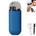 LONGLUAN Gelmalls Nose Trimmer Portable Nose Hair Trimmer Painless & Precision 2024 New Rechargeable Portable Nose Hair Trimmer Washabl Easy Cleansing Nose Hair Trimmer for Travel (Blue)