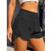 BMJL Women's High Waisted Running Shorts with Pocket - Black, Medium - Buy Online on SooperMarket.com