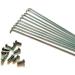 10 x 264MM Stainless Steel Bicycle Spokes with Nipples for 26inch/700C Wheels - High Strength Mountain & Road Bike Spokes - Buy Online on SooperMarket.com