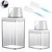 WANDGU Airtight Detergent Dispenser with Doser: 2 Pieces Reusable Washing Powder Dispenser Detergent Box Airtight Washing Powder Container White 1100 ml + 700 ml