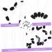 PLAFOPE 100pcs Eye Shadow Stick Eyeshadow Sticks Eyeshadow Applicator Pads Makeup Eyeshadow Emulsion Black 7.5x0.5cm Black - Buy Online on SooperMarket.com
