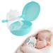 bybeleca Baby Teething Toys 0-12 Months Silicone Hand Teethers for Babies Infants Anti Drop Dinosaur Chew Toys with Case Blue z-Blue
