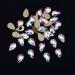 Tisslan 100pcs Crystal AB Foiled Pear Shape Flatback Rhinestone Set for Nail Art Decorations - DIY Supplies - Buy Online on SooperMarket.com
