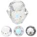 POPETPOP 1pc Nail Art Crystal Cup Glass Container with Lid Crystal Cup for Nails Dappen Dish Nail Tech Transparent Nail Polish Crystal Nail Art Cup White Crystal Vegetable Bowl With Cover 5.5x5.5cm White - Buy Online on SooperMarket.com