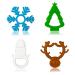Anditoy 4 Pack Christmas Teething Toys My First Christmas Teether for 3-12 Months Baby Toddlers Christmas Stocking Stuffers Party Favors Gifts