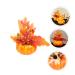AOKWAWALIY 2pcs Pumpkin Ornaments Sunflower Ornament Simulation Halloween Pumpkin Realistic Pumpkin Photography Prop for Halloween Decor Simulation Pumpkin Household Potted Plant Foam