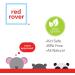 Red Rover Kids' Bamboo Dinner Set Off-White Hippo Design | 2.75 x 11 x 10.25 inches - Buy Online on SooperMarket.com