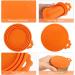 Huayue 6 Pack Pet Can Covers Pet Food Tin Lids Universal Silicone Cat Dog Food Can Lids One Size Fit 3 Standard Size 6 Colors - Buy Online on SooperMarket.com