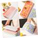 Cabilock 3pcs Silicone Ice Tray Mold Silicone Ice Trays Silicone Ice Maker Ice Cubes Ice Mold 25X10X2.5CM Assorted Color - Buy Online on SooperMarket.com