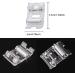 2 Pcs Roller & Zigzag Teflon Sewing Machine Presser Foot Set - Compatible with Singer, Brother, Babylock, & More - Low Shank Simplicity Sewing Machine Accessories - Buy Online on SooperMarket.com