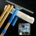 photovoltaic cleaner window cleaning pole Telescoping High Window Cleaner Window Cleaning Equipment 2 in 1 Microfiber Cloth and Rubber Squeegee 1.7-9.5 M Long Telescopic Pole Best for Lon 9.5m/31ft
