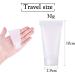 Alledomain 6Pcs 30g/30ml Empty Squeezable Soft Plastic Tubes Refillable Cosmetic Sample Vial Container with Flip Caps for Cream Shampoo Cleanser Shower Gel Lotion - Include Funnels Labels - Buy Online on SooperMarket.com
