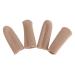 FOMIYES 2 Pairs Finger Guard Silicone Gel Silicone Toe Sleeves Gel Toe Protector Finger Bandages Gel Toe Cushion Finger Separator Gel Finger Sleeves Gel Toe Tubes Red Nylon Earth Tones Set