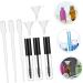 Mikinona 9 Set Empty Mascara Bottle Liquid Tube Bottle Mascara Bottles Empty Lip Balm Bottles Abs Transparent - Buy Online on SooperMarket.com