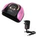 256W UV LED Nail Lamp Professional Fast Nail Curing Lamps UV Nail Light with for Gel Polish with Automatic Sensor/4 Timer Setting Handle Professional Nail Art Tool