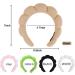 Spa Headband for Women- Bubble Skincare Headband with Wristbands- Terry Cloth, Soft Puffy Design- Black & Light Brown- Ideal for Face Washing and Makeup- Gift Idea - Buy Online on SooperMarket.com